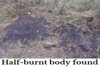 Half-burnt body of woman found in Bilaspur