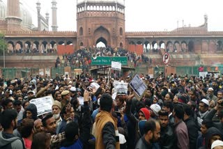 Anti-citizenship law protests in Old Delhi