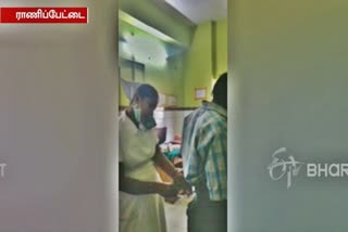 Ranipet govt hospital nurse talking in cellphone and giving injection lethargically to patients video got viral