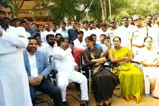 Education minister sabitha in kadthal