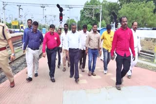 erode railway station inspection by railway manager