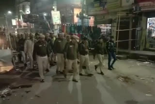 Police conduct flag march after violence in Jamia and Jafrabad