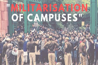 Home Min, Centre must be held accounatble for militarising campuses: JNUSU