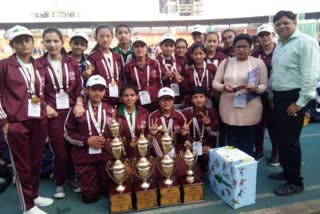 Eklavya Vidyalaya KINNAUR won seven medals in the national sports competition