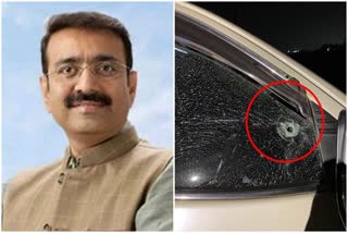 firing on mayor sandip joshi car in nagpur