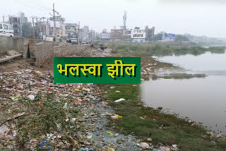 The biggest lake in Delhi is filled with dirt, the lake is not cleaned even on the demand of MP