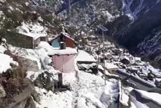 snow fall in uttarkashi