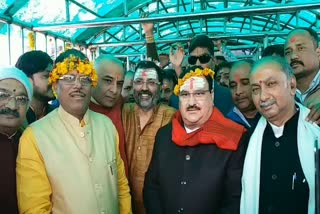 भाजपा के राष्ट्रीय कार्यकारी अध्यक्ष जेपी नड्डा पहुंचे 'बाबा नगरी', पूजा-अर्चना कर निकले चुनावी दौरे पर