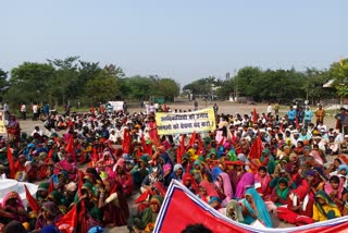 tribals protest against the government