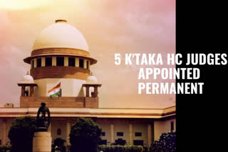 SC Collegium approves names of 5 Judges of Karnataka HC as permanent