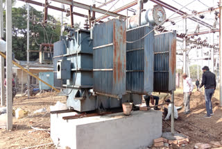 3.15 MVA transformer being installed in Susner agar malva