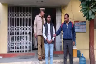 नीमराणा पुलिस ने लुटेरे को गिरफ्तार किया,  Neemrana police arrested the robber