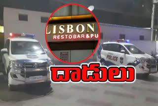 task force rides on lisbon pub in begampet hyderabad