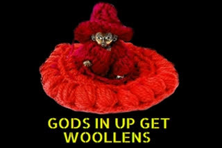 Gods in UP get woollens to beat the chill