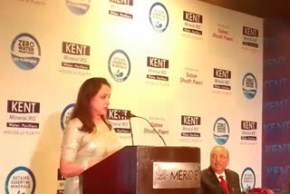 Zero Water Vestage Technology Launched by Kent RO brand ambassador film actress Hema Maloney