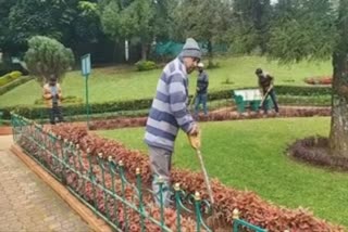 summer season works kick started in coonoor sims park