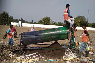 Municipality making manure from waste materials