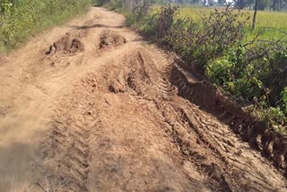 Villagers are upset due to having a rough road in Janjgir Champa