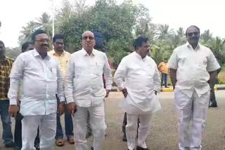 tdp leaders met ex mp harshakumar