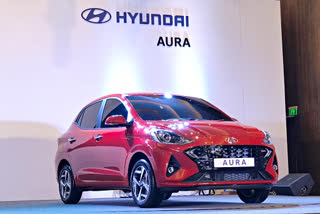 Hyundai Motor India unveiled its upcoming compact sedan Aura