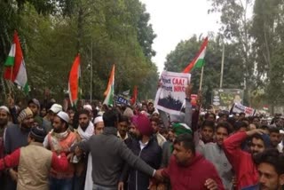 protest against CAA in chandigarh