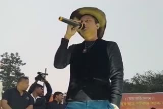 zubeen garg at hajo protest