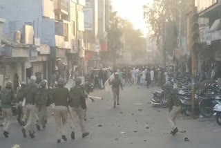 जोधपुर में लाठीचार्ज,  Lathicharge in Jodhpur