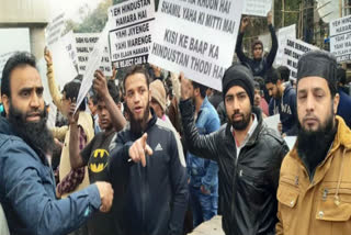 Peaceful protests against CAA in Indralok