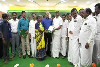 minister K C Veeramani attends welfare program in Vellore