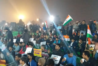 people organized march in support of CAA in Connaught Place delhi