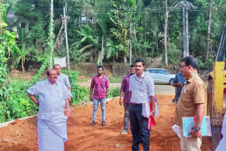 firestation  PC George MLA evaluated fire station construction  ഫയര്‍‌സ്റ്റേഷന്‍ നിര്‍മാണപുരോഗതി പി.സി ജോര്‍ജ് എംഎല്‍എ വിലയിരുത്തി  pc george mla latest news  kottayam fire station latest news