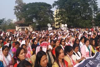 nari sakti protest over all assam