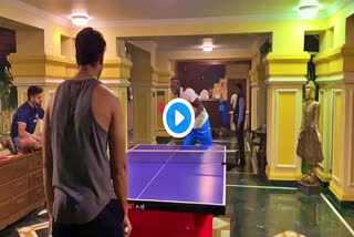 Before the finals, Shivam and Holder are playing table tennis, watch video