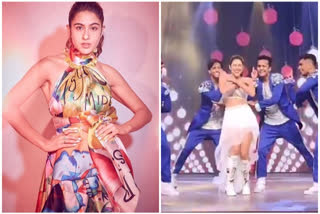 Sara Ali khan dance on Madhuri dikshit starer ek don tin song