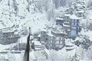 Snowfall again in kinnaur