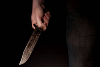 young man was stabbed with a knife