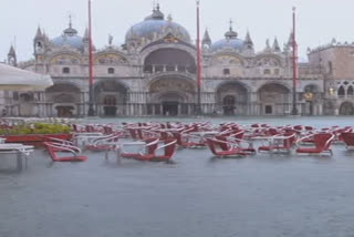 Water levels rose in Venice