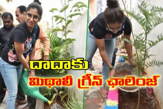 cricketer mithaliraj takes green challenge