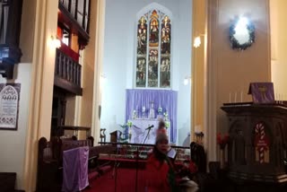 historical pipe organ in heritage Christ Church shimla