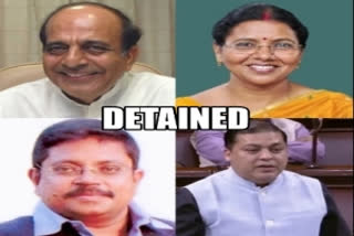 All India Trinamool Congress  TMC delegation detained in Lucknow  Lucknow news  തൃണമൂല്‍ കോണ്‍ഗ്രസ് സംഘത്തെ ലഖനൗവില്‍ പൊലീസ് തടഞ്ഞു  തൃണമൂല്‍ കോണ്‍ഗ്രസ്  ലഖനൗവില്‍ പൊലീസ് തടഞ്ഞു  ഉത്തര്‍ പ്രദേശ് പൊലീസ്