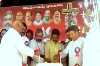 minister vemula prashanth reddy participated in christmas celebration in nizamabad