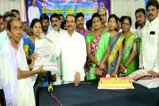 minister etala rajender attended christmas celebrations at kamalapur in warangal urban district