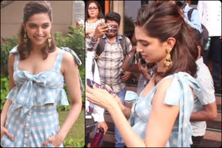 deepika padukone ask phone cover from cameraman during chhapaak promotions