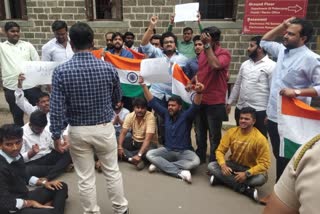 ABVP and NCP youth wing oppses each other