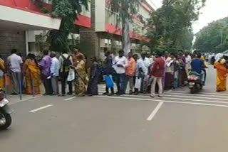 Agrigold's victims queued up at the Ongole Collectorate in Prakasam district