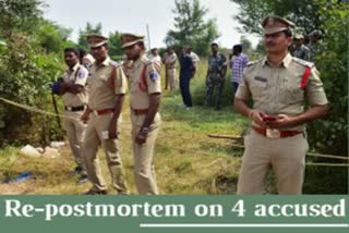 AIIMS team performs re-postmortem on 4 accused in vet rape and murder case