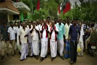 Candidates in local body polling collection in nagai