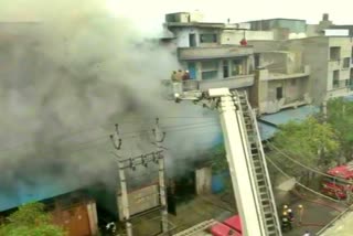 fire in two factories in delhi