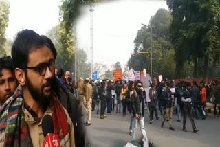 jnu student leader umar khalid support student protest against caa