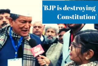 Democratic values are being destroyed by BJP: Former CM Harish Rawat